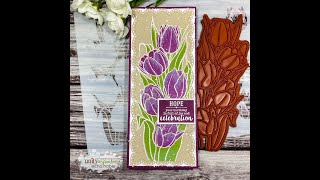 Unity Quick Tip: Slimline Layered Tulips on Kraft