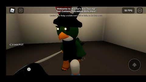 budgey with a sword jumpscare | Piggy wacky bot testing