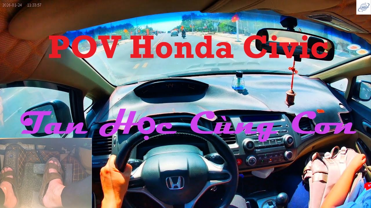 🎒🚗 POV Honda Civic | Picking My Child Up from School