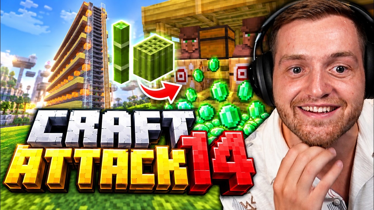 🔥😂 Es REGNET EMERALDS!! Mein LEBEN in diese Farm GESTECKT!  💪🏻 | Craft Attack 14 | #3