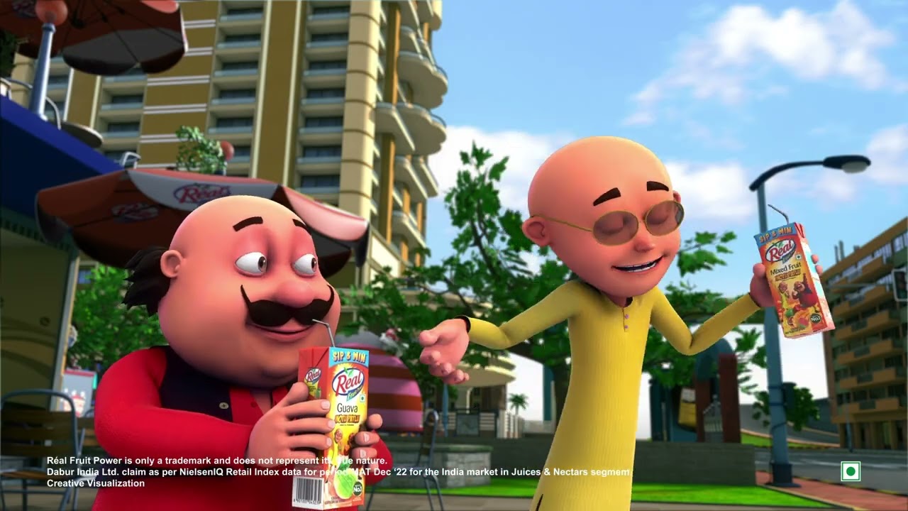 Dabur Real Juice Sip and Win Contest TVC with Motu Patlu
