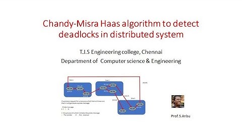 Chandy - Misra Hass  deadlock detection algorithm - AND model - Distributed  systems - Video 20