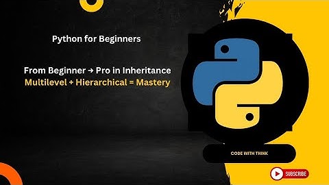 Multilevel & Hierarchical Inheritance in Python Explained with Real Use-Cases