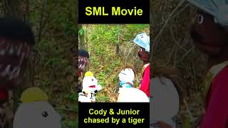 SML Movie Cody and Junior chased by a tiger  #sml #smljeffy #smlmovie