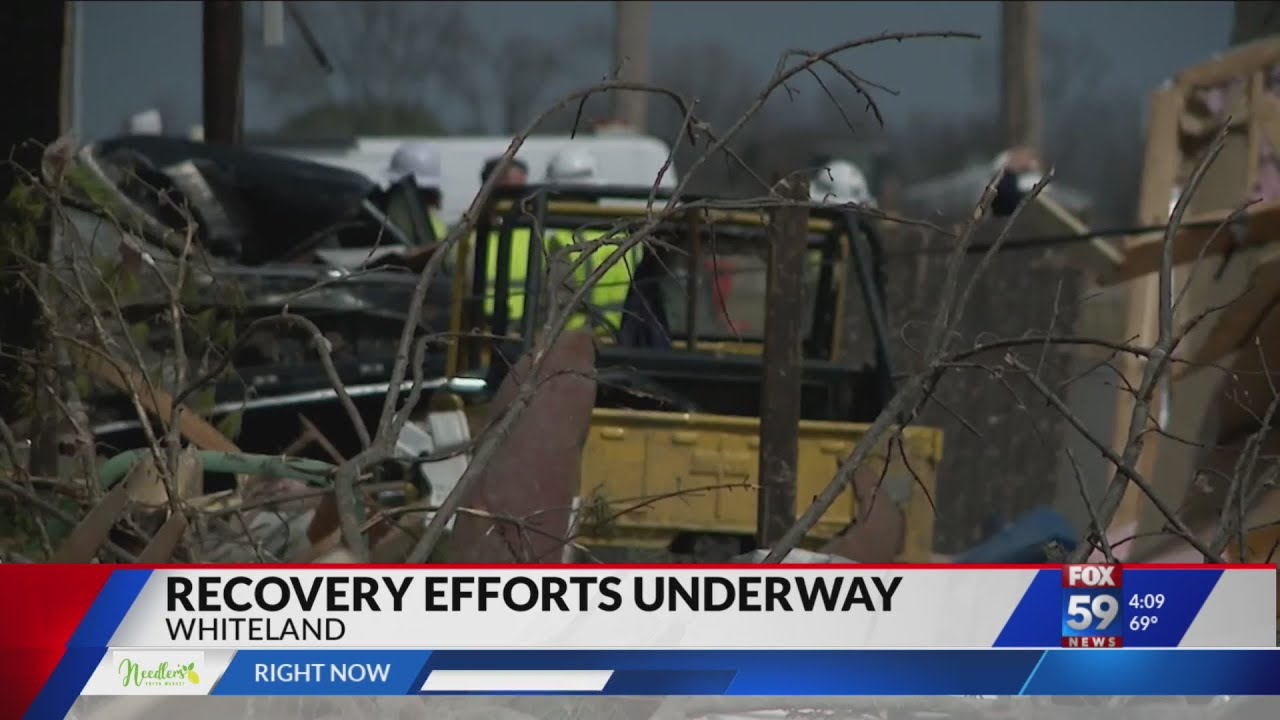 Recovery efforts underway in Whiteland following tornado - YouTube
