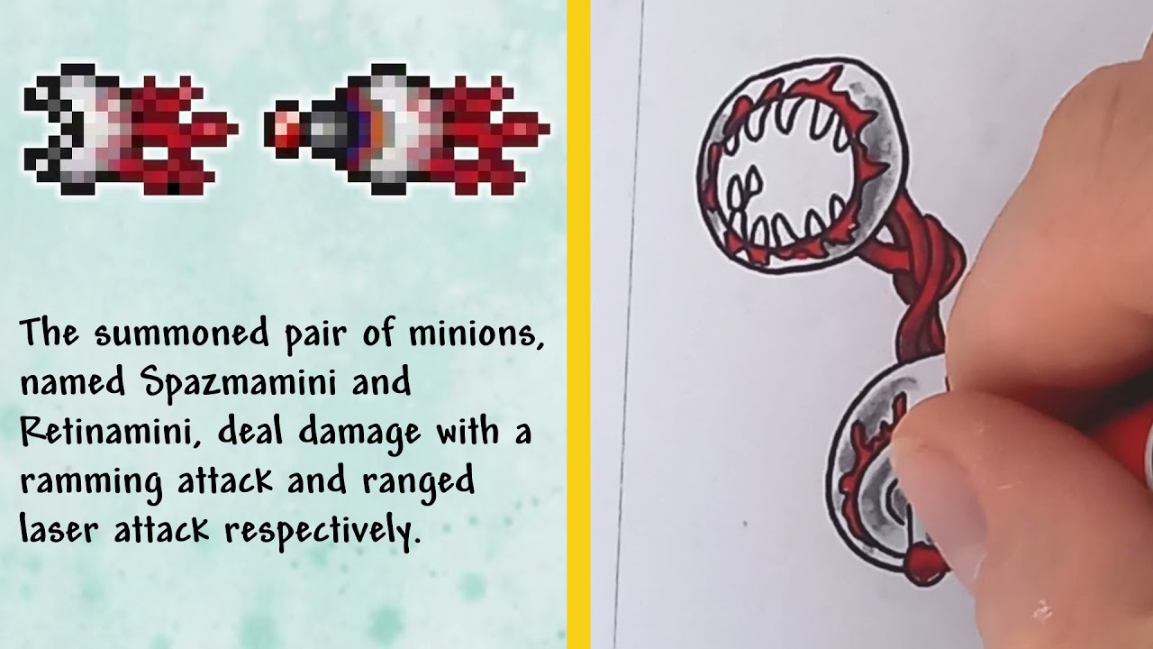 Terraria DRAWING - Twins Summon