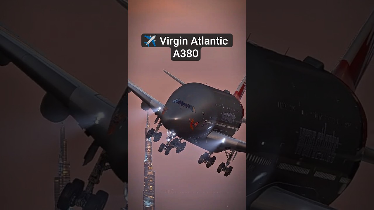 Virgin Atlantic A380 Flying Over Dubai 🇦🇪✈️ | Superjumbo 