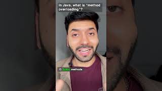 Method Overloading in Java Explained ⚡ OOP Interview Question #shorts #java #interview #programming