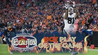 Hot play of the game for the Broncos-Raiders game