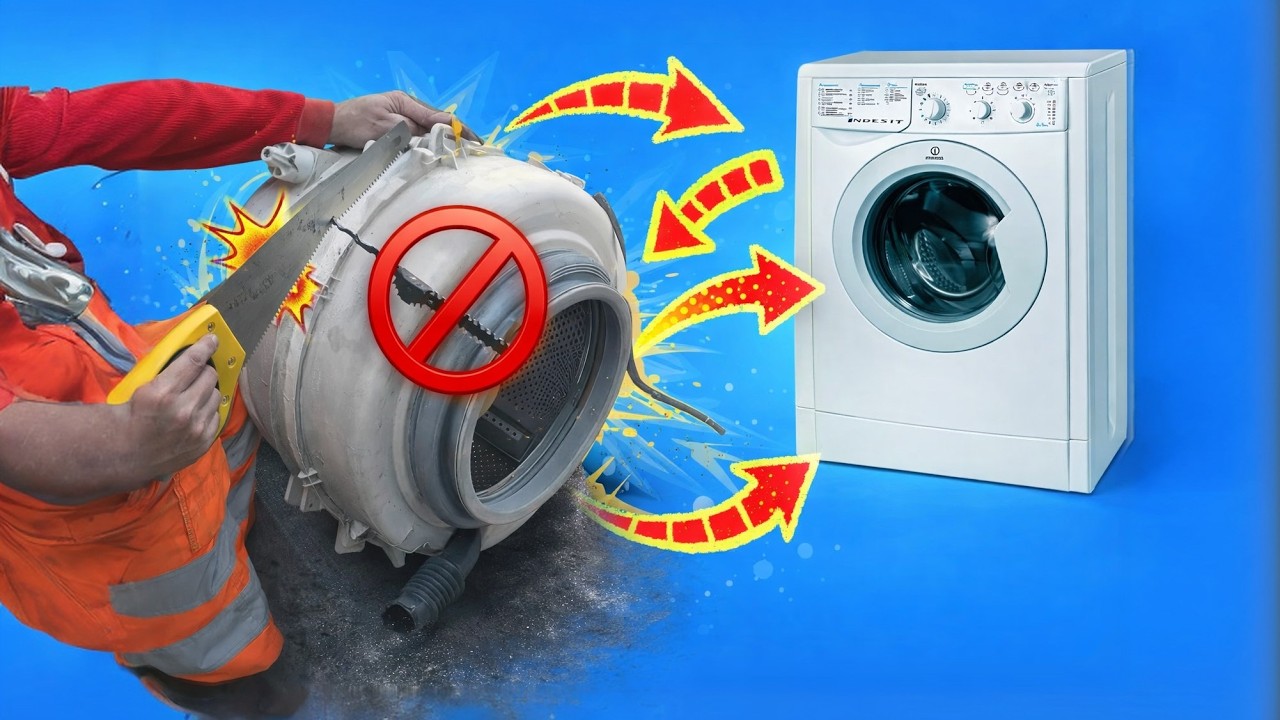 Как разобрать барабан стиральной машины Indesit