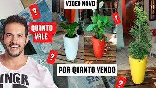 😱 O FATURAMENTO É IMPRESSIONANTE Vendendo Plantas no vaso de címento/Sua opinião vai mudar