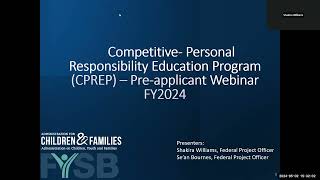 Competitive PREP NOFO PreApplication Webinar