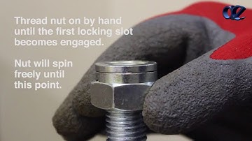 Anemo | How works Auto-Lok Nuts Double Slotted nuts ALNd