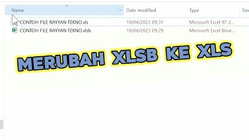 Tutorial Konversi / Ekspor File Xlsb Menjadi File Xls (File Excel Biasa)