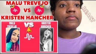 Battle: MALU trevejo vs Kristen hancher REACTION