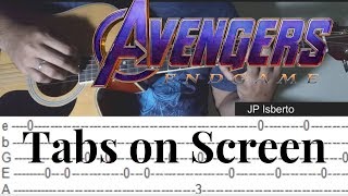 Video thumbnail of "Avengers Theme Song - Fingerstyle Guitar Cover ( Tabs On Screen)"