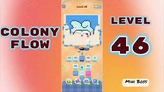 Colony Flow Level 46 Walkthrough 🐜 | Ant Colony Puzzle Gameplay | Mini Boss