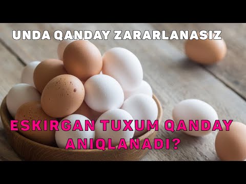 Video: Urug'langan tuxumni qanday aniqlash mumkin?