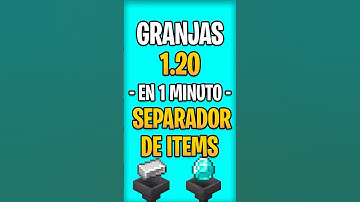Granjas de Minecraft 1.20 en 1 Minuto Separador De Items