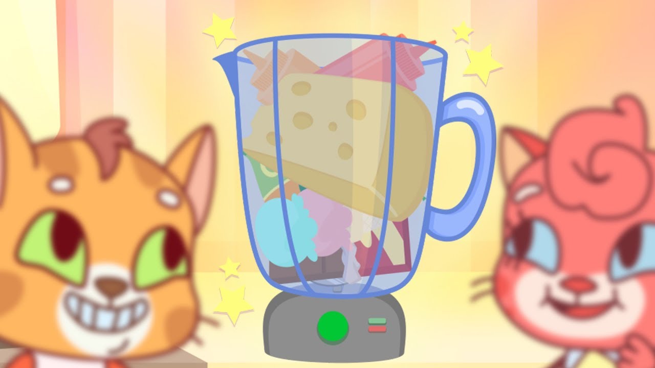dibujos animados de los 90 Cat Family | Cartoon for Kids | New Full Episodes #58 - Delicious Smoothie