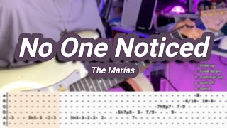No One Noticed |©The Marías |【Guitar Solo Cover】with TABS