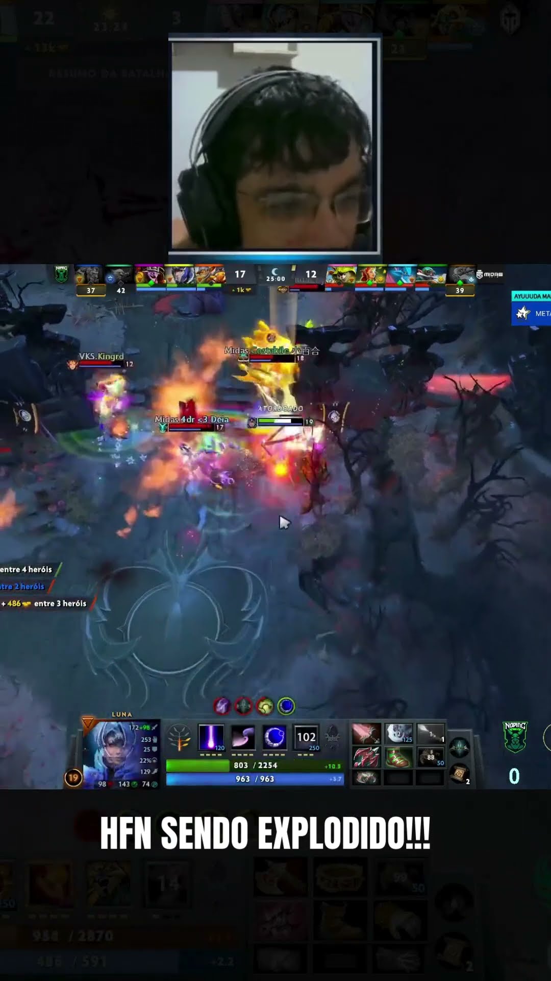 Alguns momentos de Midas x Noping, jogo completo ta no canal!