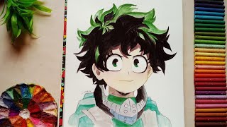 طريقه رسم انمى ايزوكو ميدوريا ️بالالوان المائيه ️| رسم انمى | رسم سهل