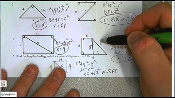 Geometry Unit 8 Pythagorean Theorem and its Converse