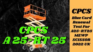 A25 Scissor Lift Blue Card Renewal: Master the UK Test (Free Guide & Practice)