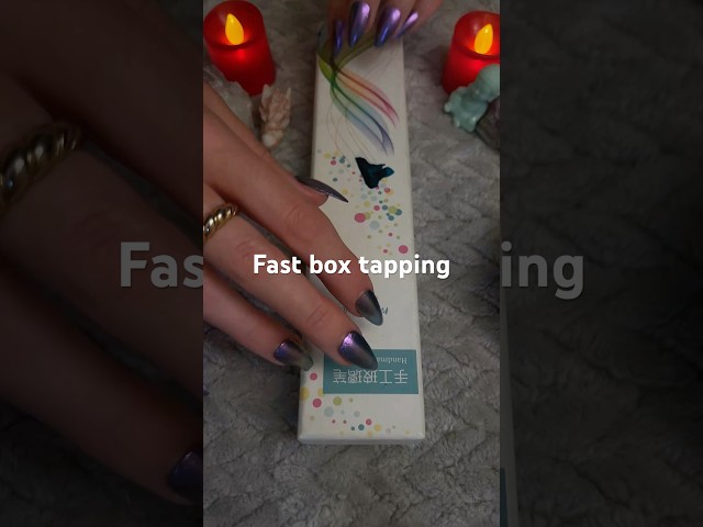 Fast box scratchy taps! #asmr #fastasmr #boxasmr #tappingasmr