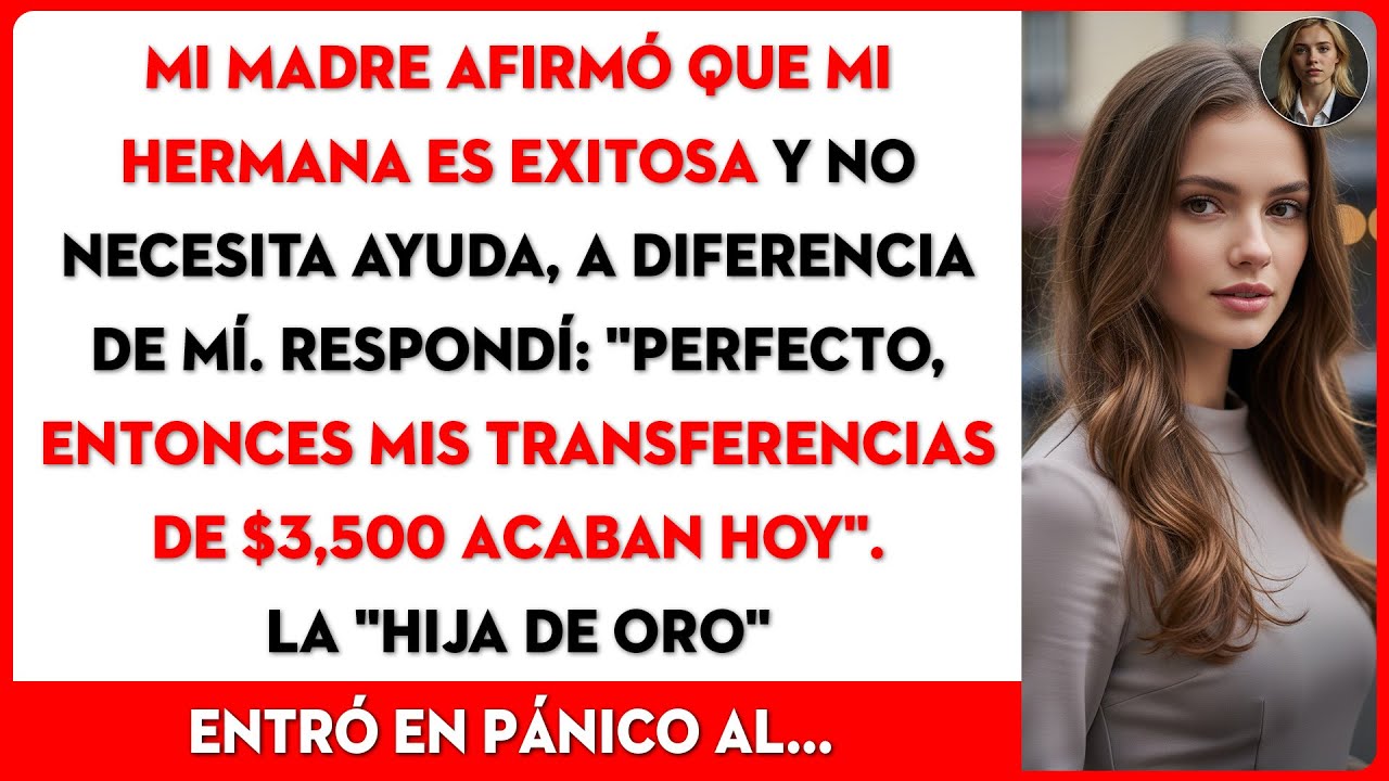 Mi mamá me comparó con mi hermana. Dijo que ella es exitosa y responsable, y yo no.