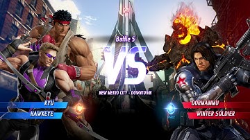 MARVEL VS. CAPCOM: INFINITE Ryu,Hawkeye Gameplay In Arcade Mode