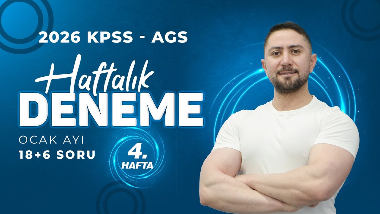 6) 2026 KPSS - AGS ENGİN ERAYDIN COĞRAFYA OCAK 4. HAFTA DENEME