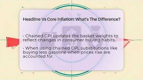 Headline Vs Core Inflation: What