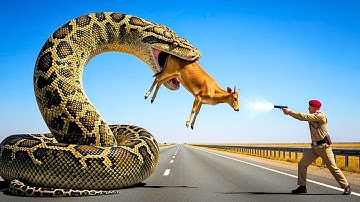 “Giant Python Attacks Mother Deer & Newborn Fawn —