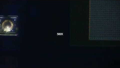 Camera Sensor Under The Microscope 1000X