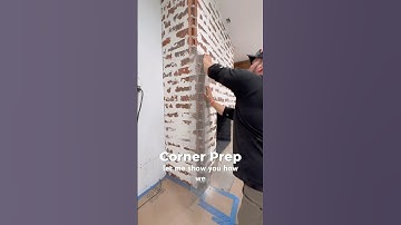 CORNER Prep for ROUND Chimney Corners #diy #tools #construction