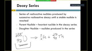 Decay Series