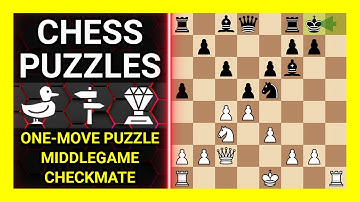 Chess Puzzles to Practice. Themes: One-move puzzle, Middlegame, Checkmate. Learn Chess