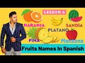 Learning fruits in spanish  fruits names in spanish  learn spanish from hindi   hindi to spanish