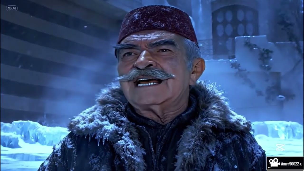 باب الحارة تساقط الثلوج في حارة الضبع في موسم الشتاء ❄️