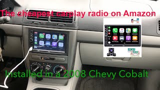 Cheapest Carplay Radio on Amazon Installed in a Chevy Cobalt