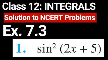 Class 12 Exercise 7.3 Question 1 | Maths Chapter 7 Integrals | NCERT Solution by JP Sir