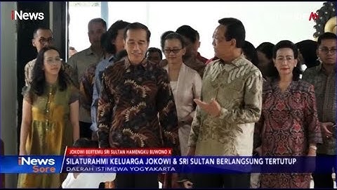Ajak Keluarga, Jokowi Temui Sri Sultan HB X di Keraton Yogyakarta - iNews Sore 07/06