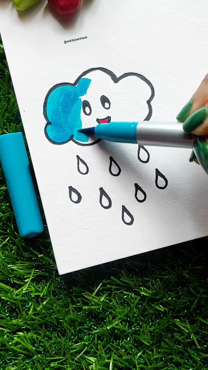 Blue Cloud With Rain 🌧🔥🌧 | #shorts #shortvideo #clouds #rain