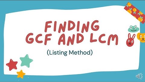 Finding GCF and LCM -Listing Method | Pinay Math Teacher