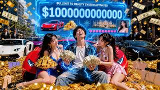 "Boasting Comes True System" on! Poor guy becomes billionaire, beauties chase him! Life reverses!⚡🔥💰