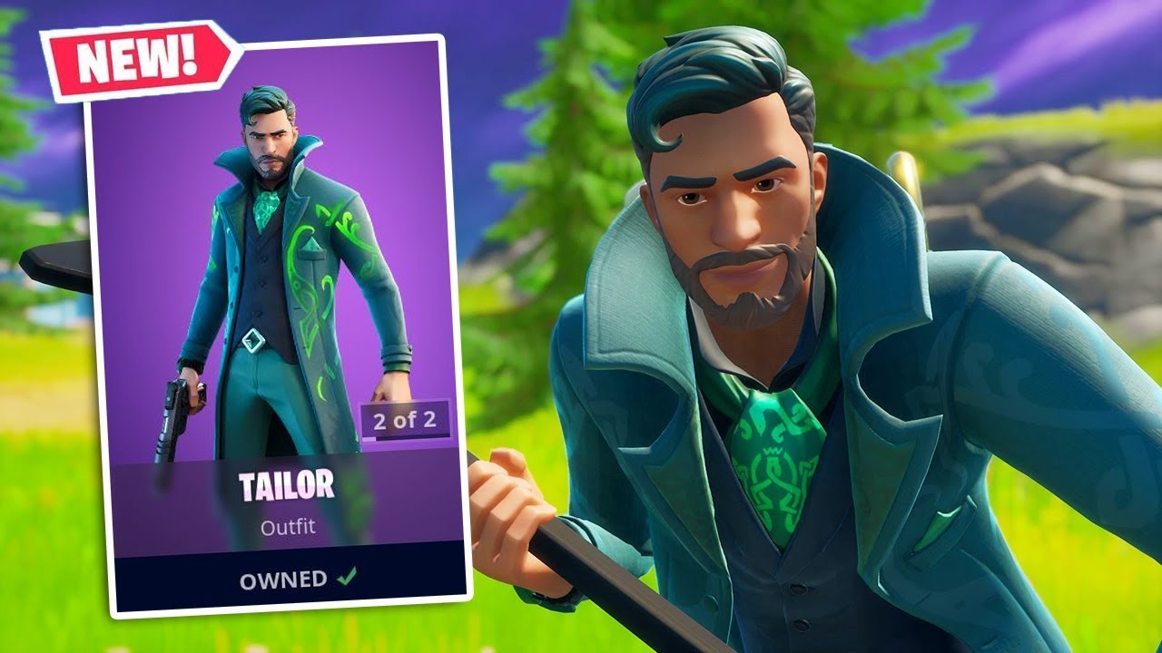 NEW TAILOR Skin Gameplay in Fortnite! (FULLY REACTIVE) YouTube