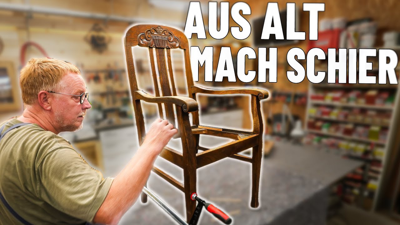 Dieser Stuhl hat's hinter sich - Jetzt wird er auseinandergenommen!