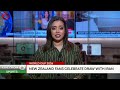 New Zealand fans celebrate draw with Iran in World Cup opener